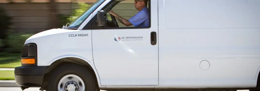 KIC Refrigeration service vehicle serving Ludlow area